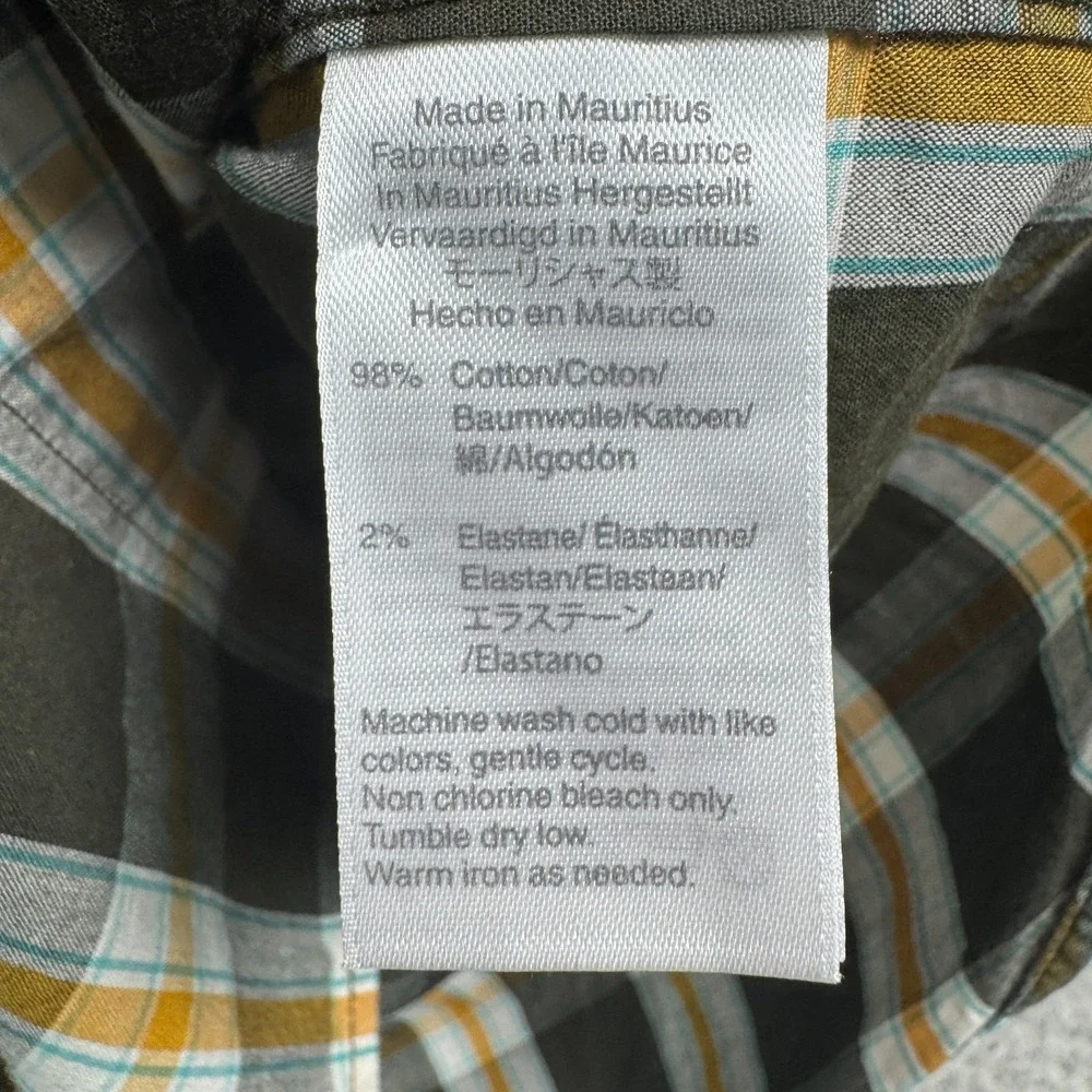 J.CREW Mercantile Flex‎ Shirt Men Medium Slim Fit Long Sleeve Plaid Button Down